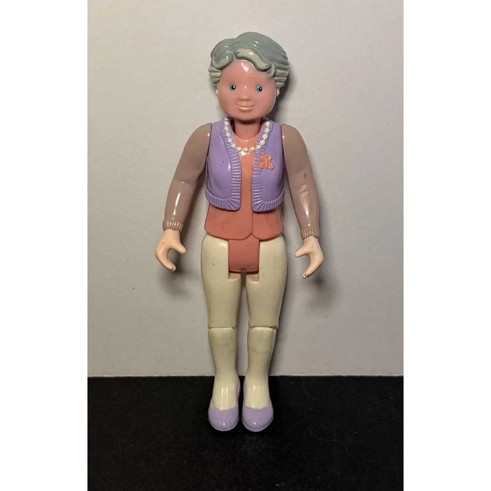 Fisher Price Loving Family Dollhouse Grandmother Grandma  Doll 1993 5